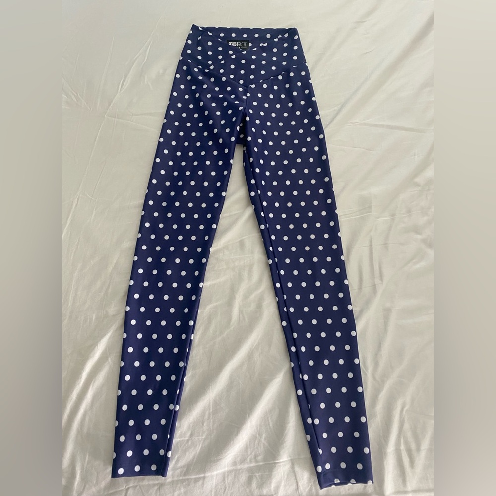 Beach Riot Navy Polka Dot Women’s Leggings
